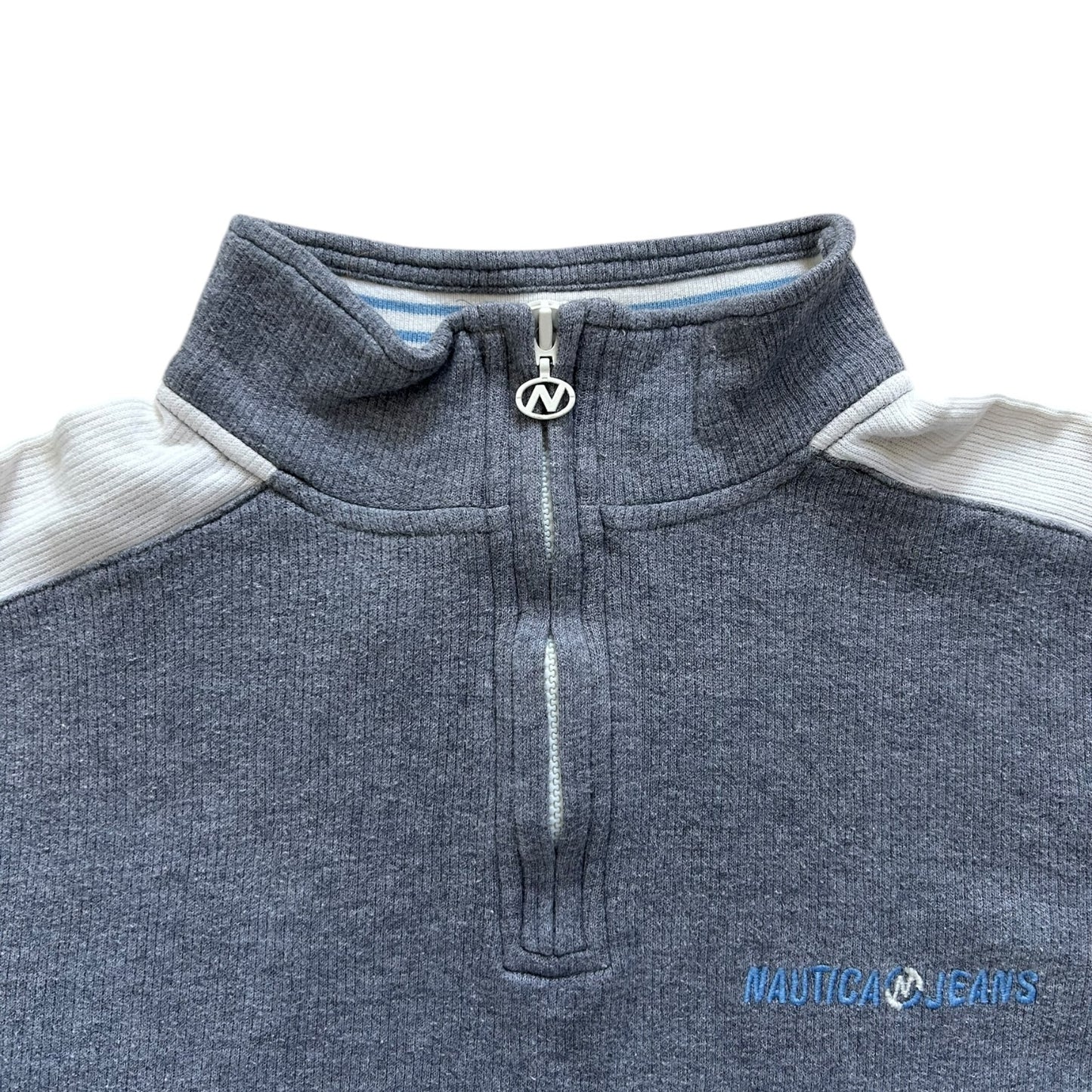 Large Nautica Grey 1/4 Zip