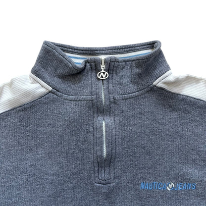 Large Nautica Grey 1/4 Zip