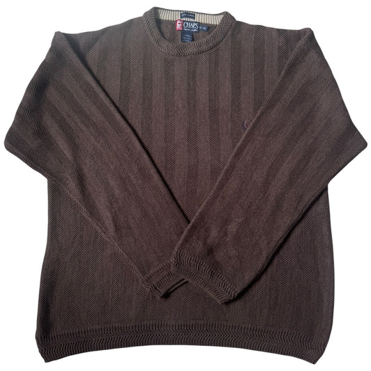 Extra Large Chaps Brown Thick Knitted Jumper