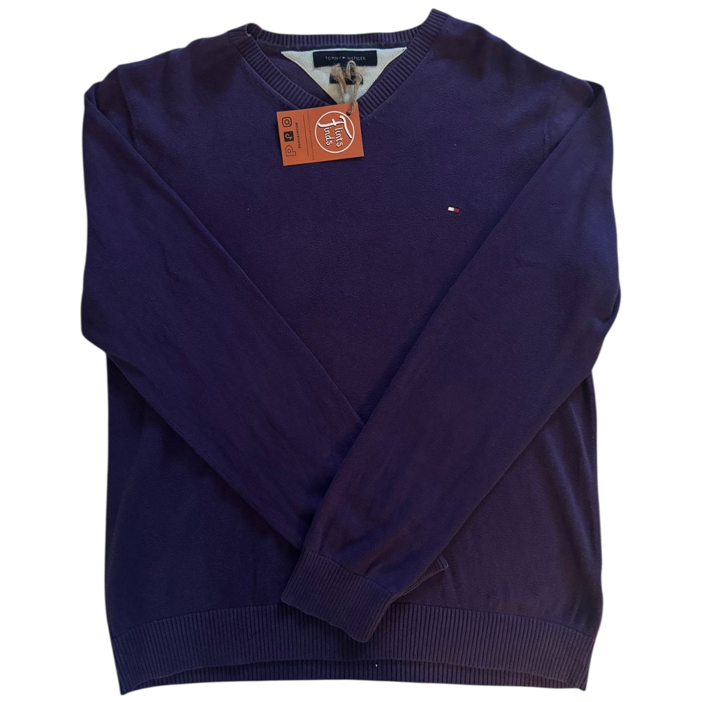 Medium Tommy Hilfiger Purple Knitted Jumper