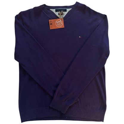 Medium Tommy Hilfiger Purple Knitted Jumper