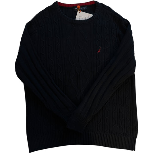 Large Nautica Navy Cable Knit Jumper