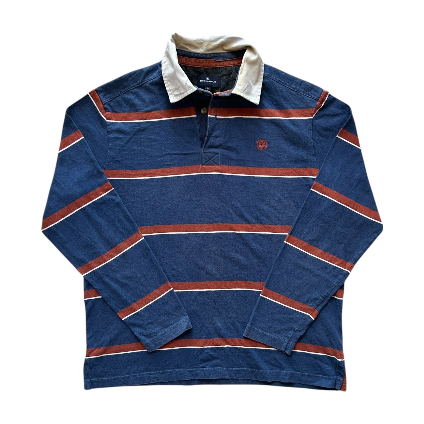 Medium Blue Harbour Navy Rugby Shirt