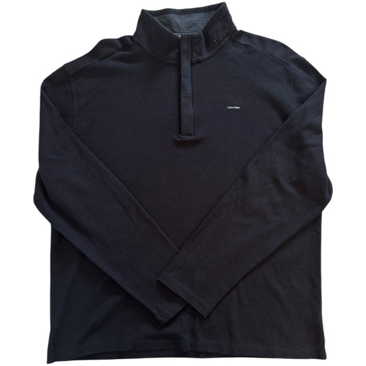 Large Calvin Klein Navy 1/4 Zip Jumper