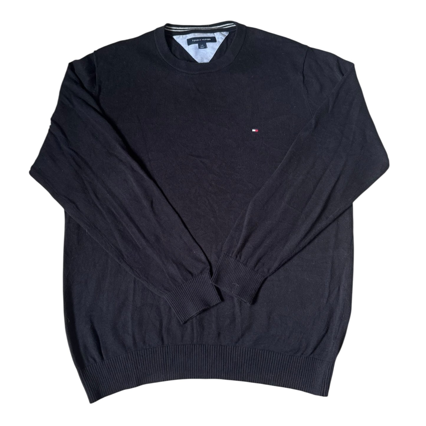 Large Tommy Hilfiger Black Knitted Jumper