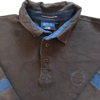 XXL Arrow America’s Sport Brown Rugby Shirt