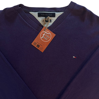 Medium Tommy Hilfiger Purple Knitted Jumper