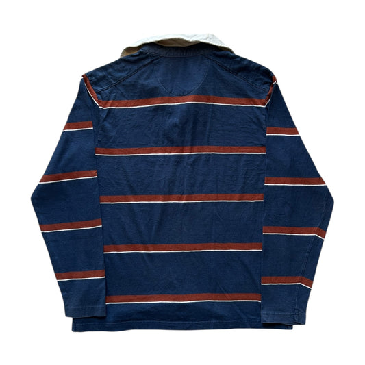 Medium Blue Harbour Navy Rugby Shirt