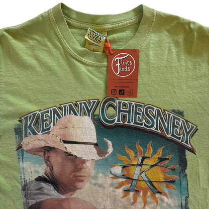 Small Gildan Kenny Chesney Green Graphic T-Shirt