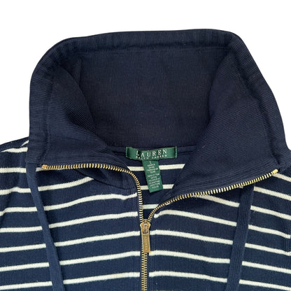 Women’s Large Ralph Lauren Navy Zip Up Sweater