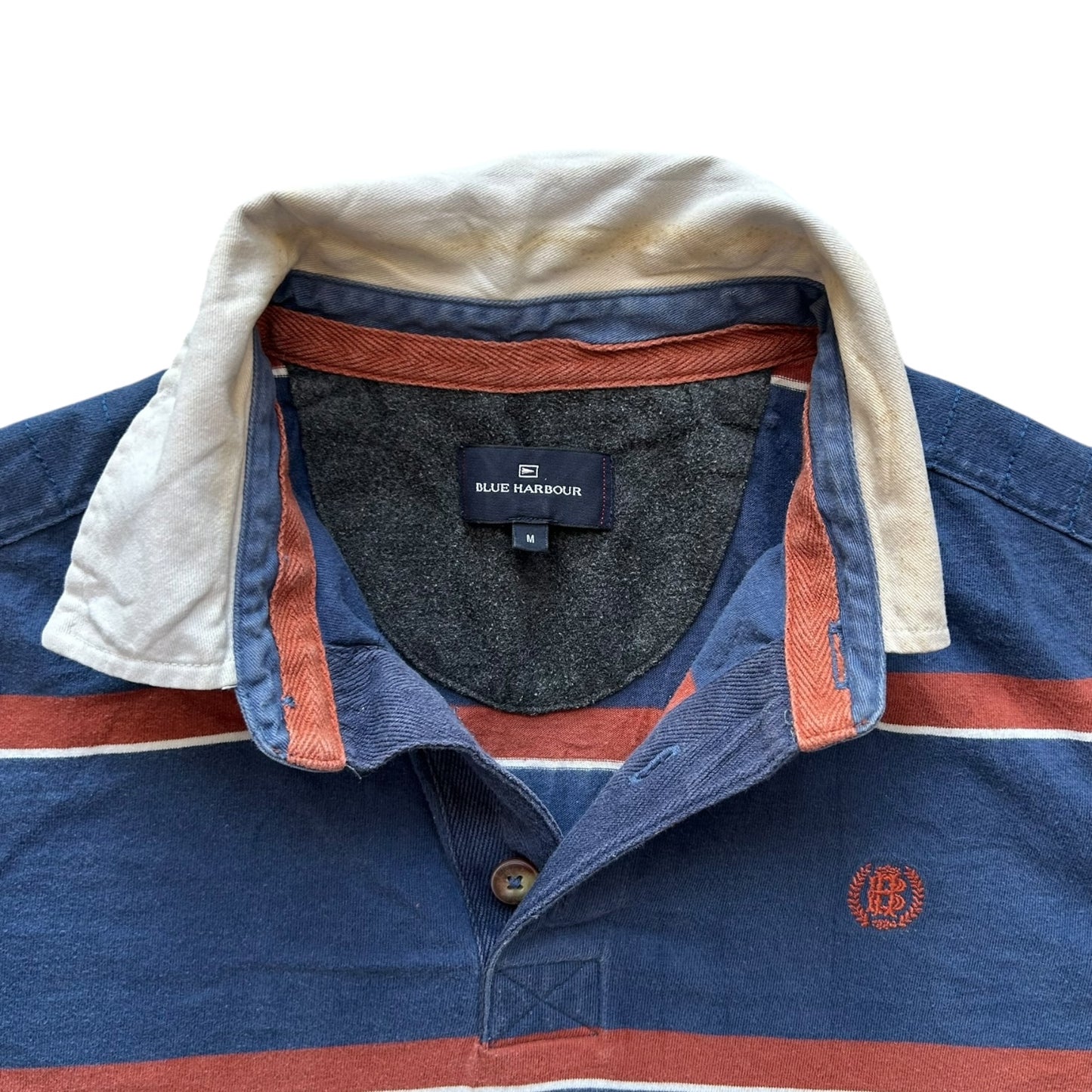 Medium Blue Harbour Navy Rugby Shirt