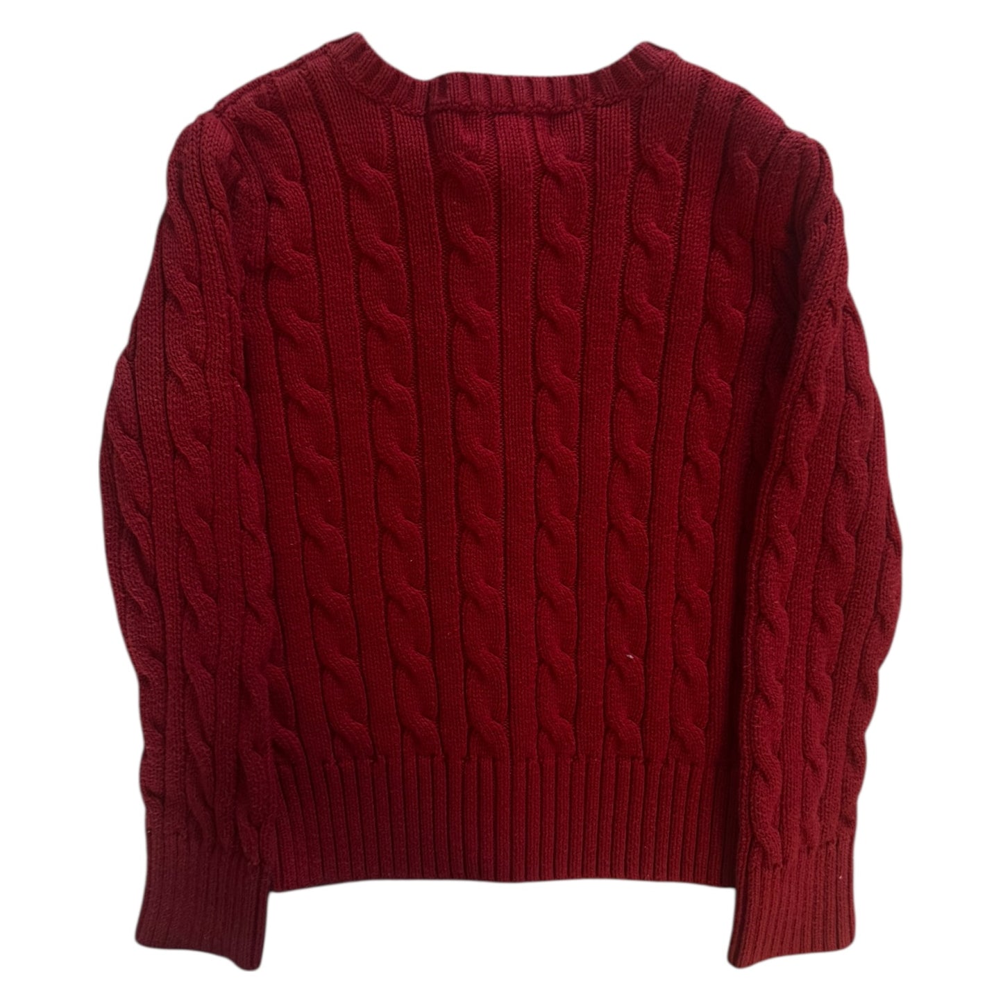 Aged 5 Ralph Lauren Red Cable Knit Cardigan