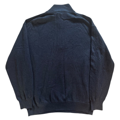 3XL Gant Blue Knitted 1/4 Zip