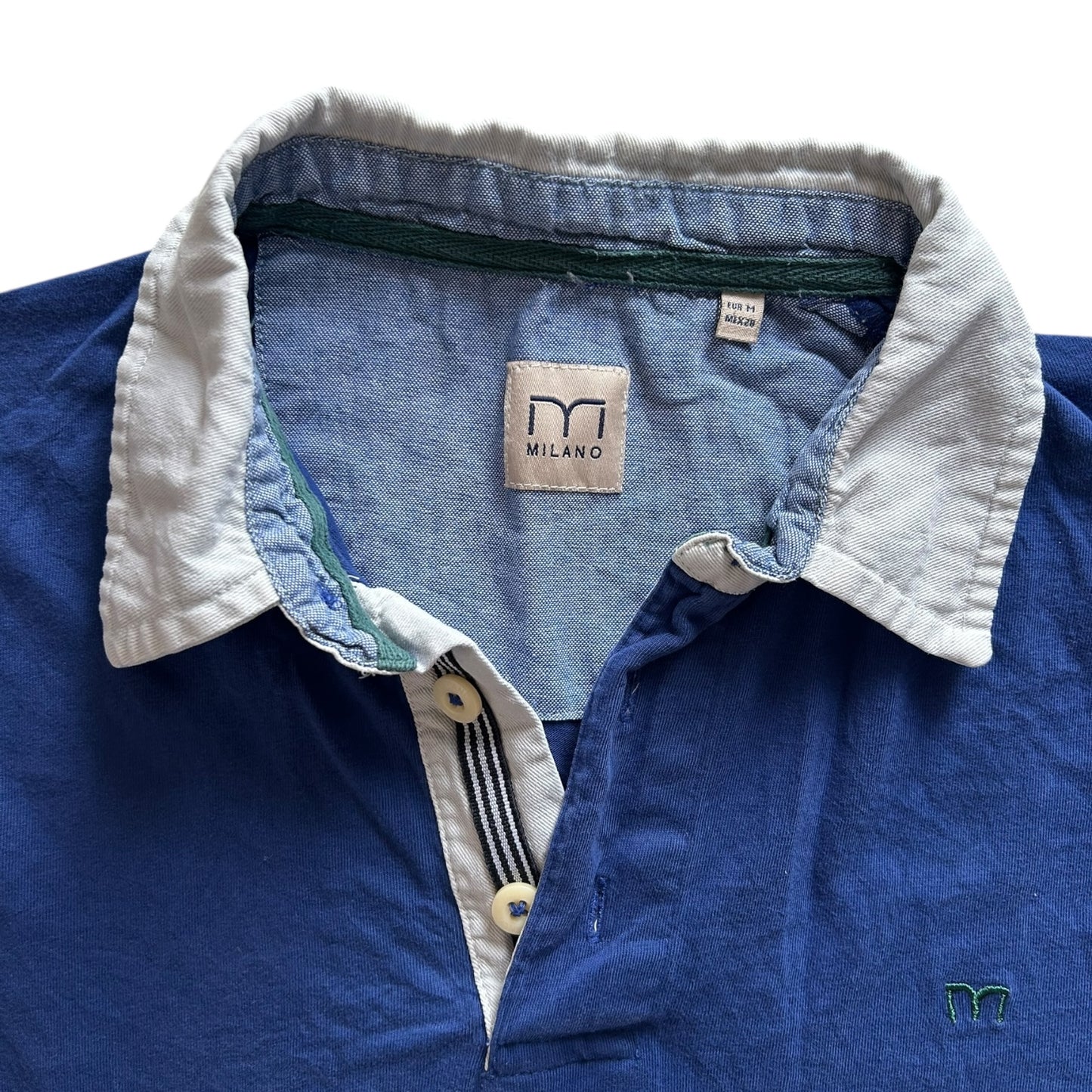 Medium Milano Blue Rugby Shirt