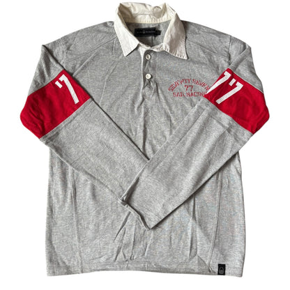 Small Sail Racing Grey Rugby Shirt