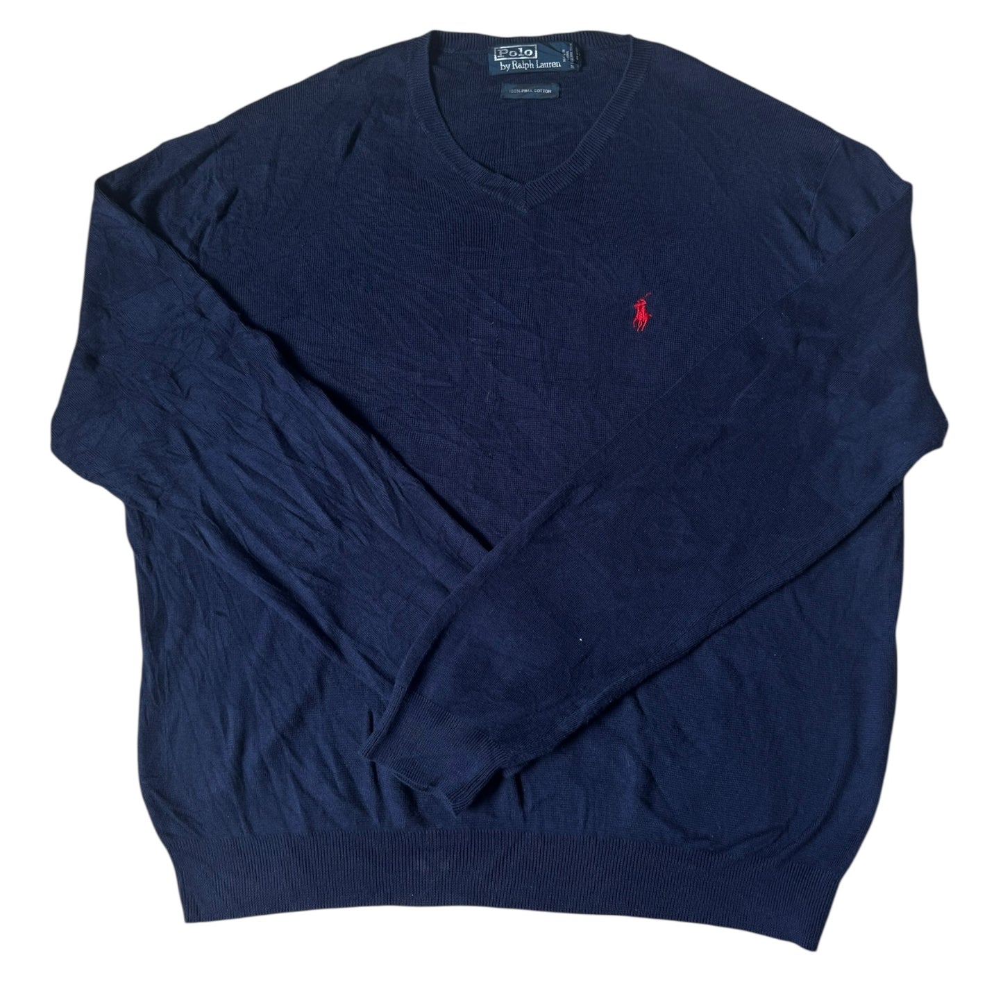 Large Ralph Lauren Navy Knitted Jumper