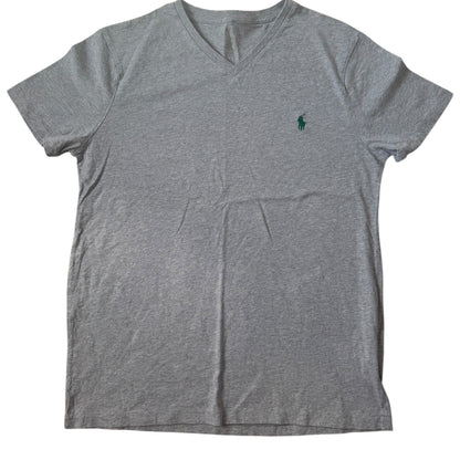 Medium Ralph Lauren Grey V-Neck T-Shirt