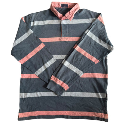 Small Giovanni Galli Blue Striped Rugby Shirt