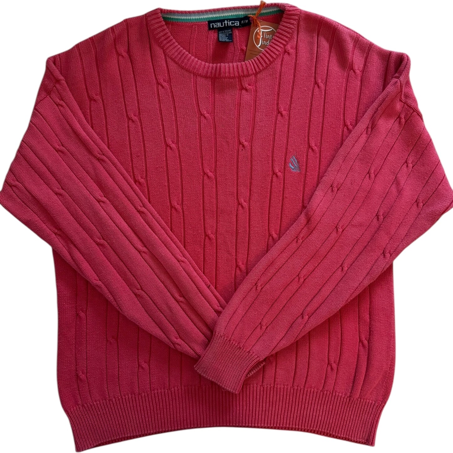 Medium Nautica Pink Cable Knit Jumper