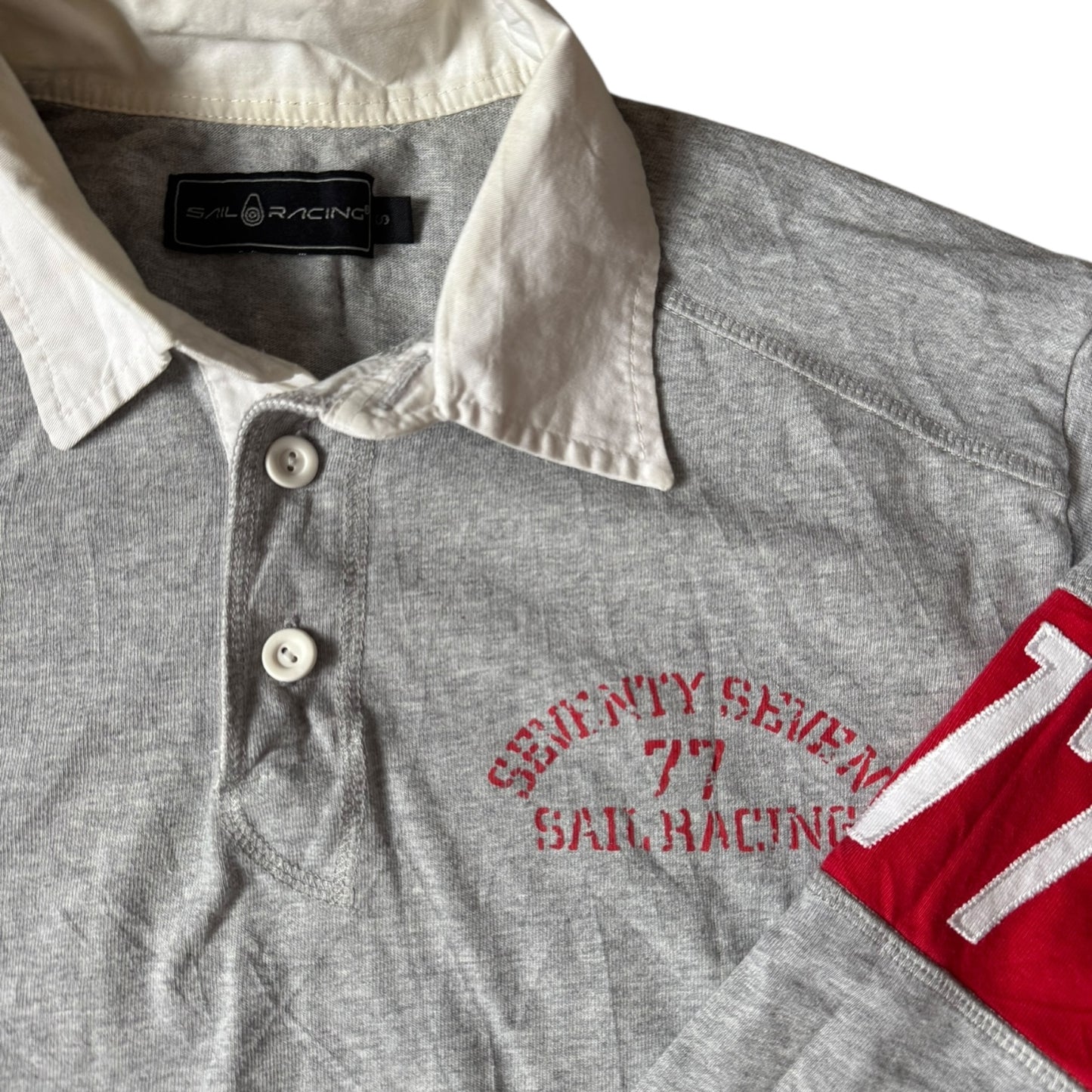 Small Sail Racing Grey Rugby Shirt