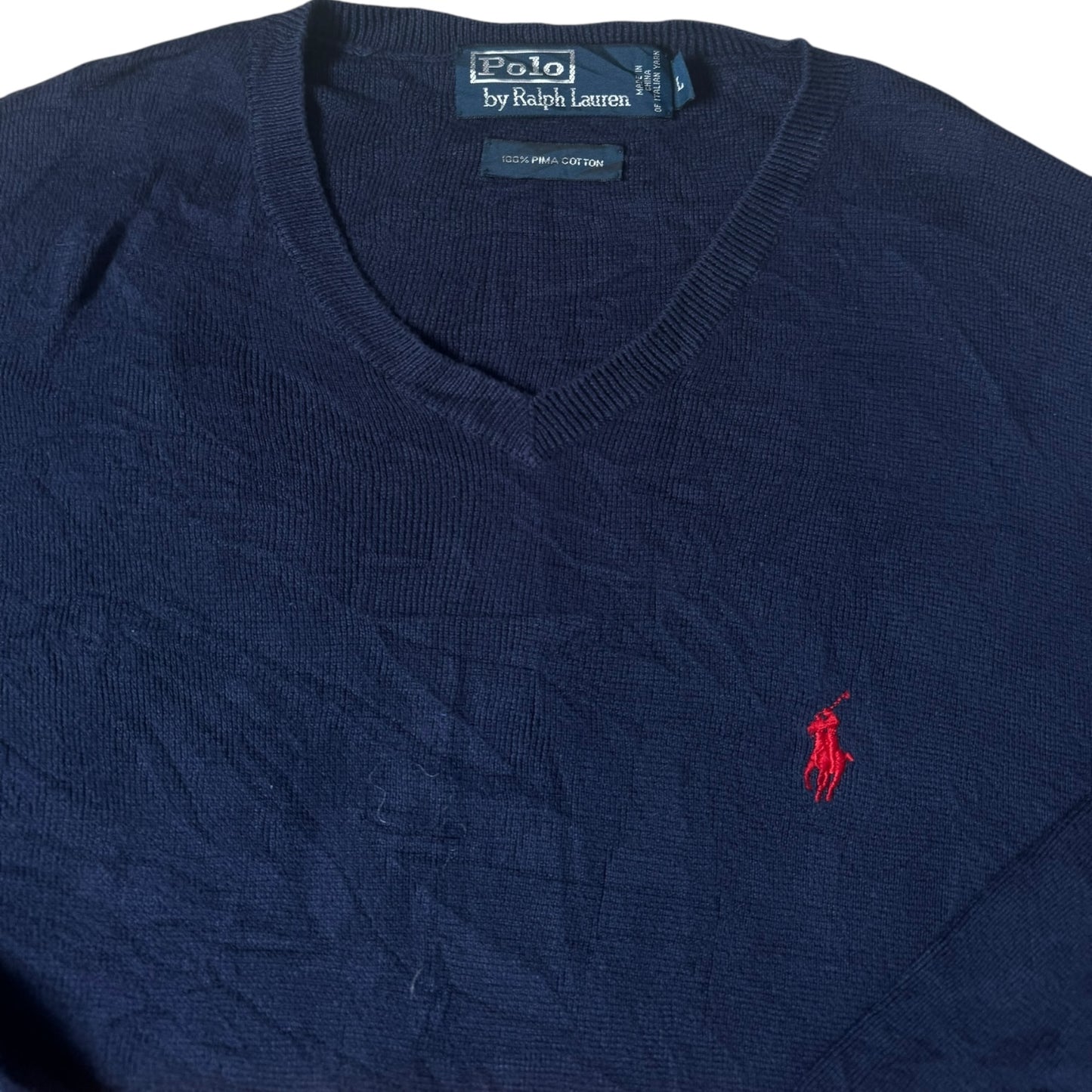 Large Ralph Lauren Navy Knitted Jumper