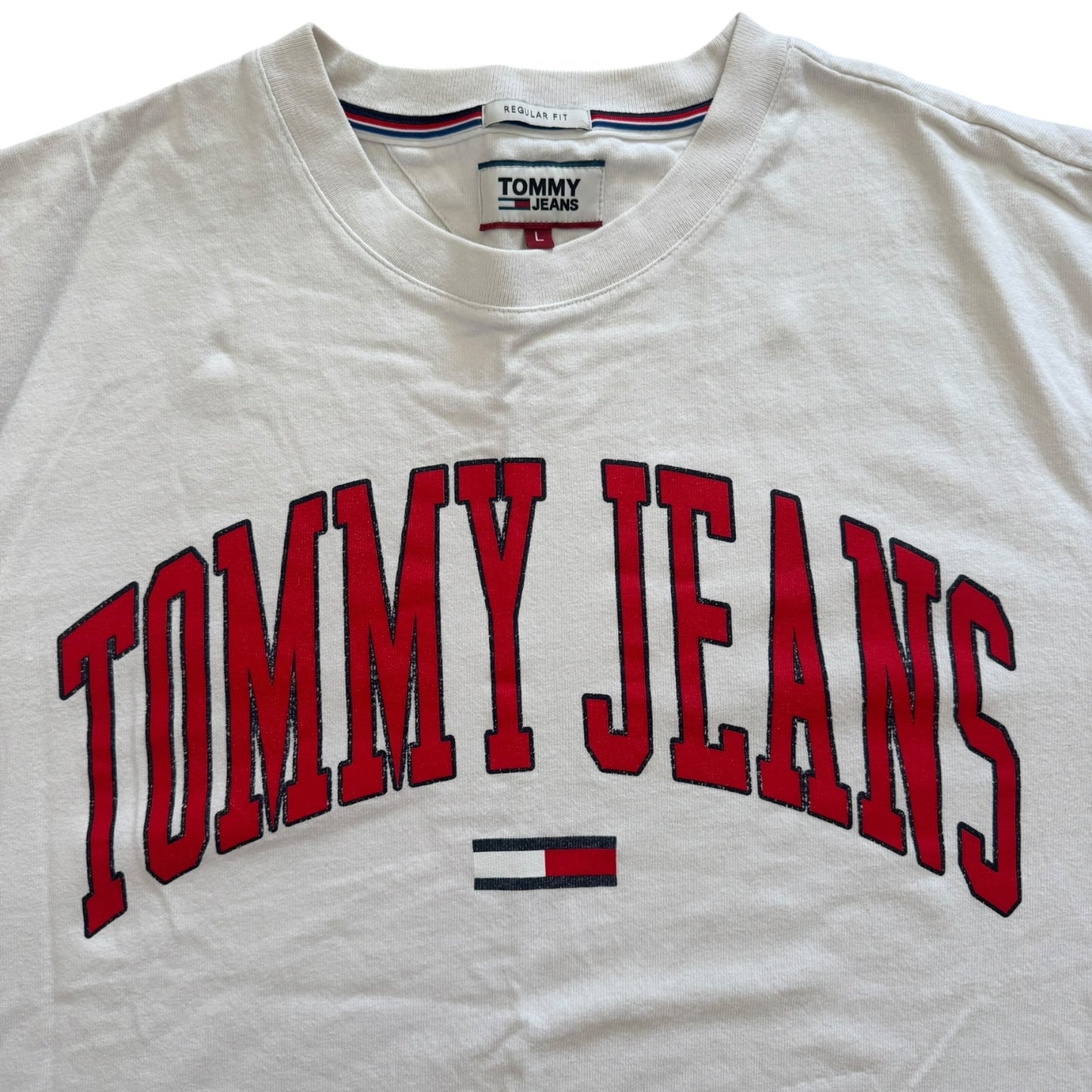 Large Tommy Hilfiger White Graphic T-Shirt