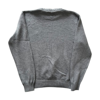 Large Chaps Grey Knitted Jumper