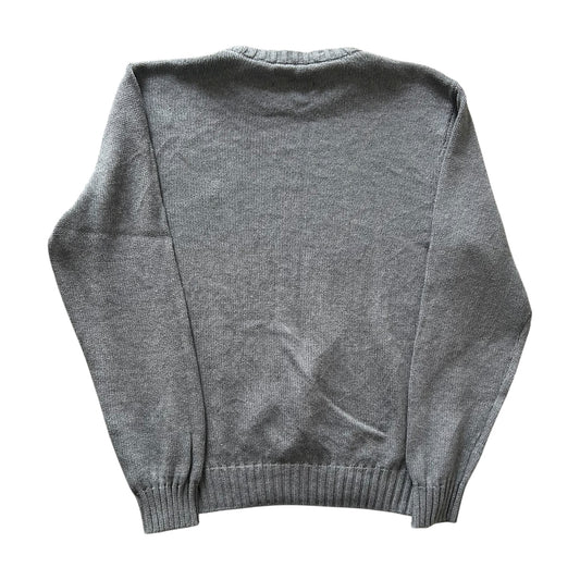 Large Chaps Grey Knitted Jumper