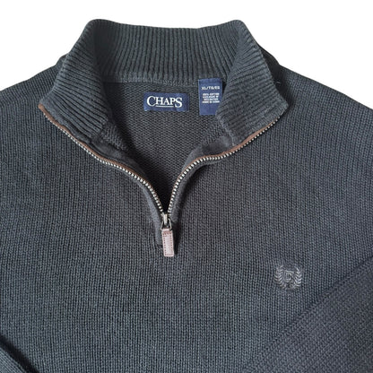 Extra Large Chaps Black 1/4 Zip