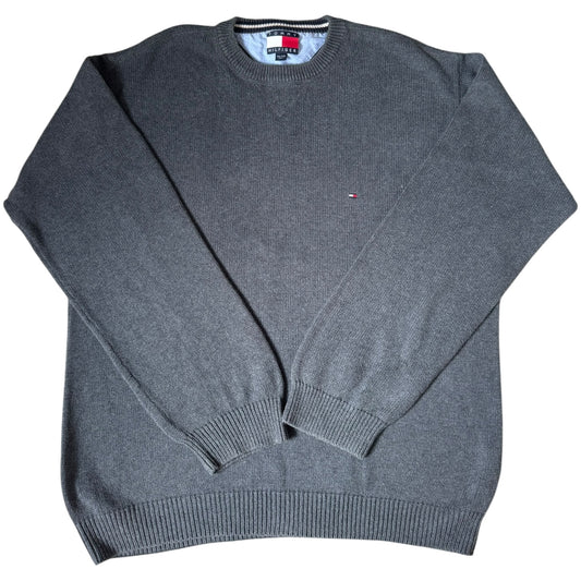 XXL Tommy Hilfiger Grey Thick Knitted Jumper