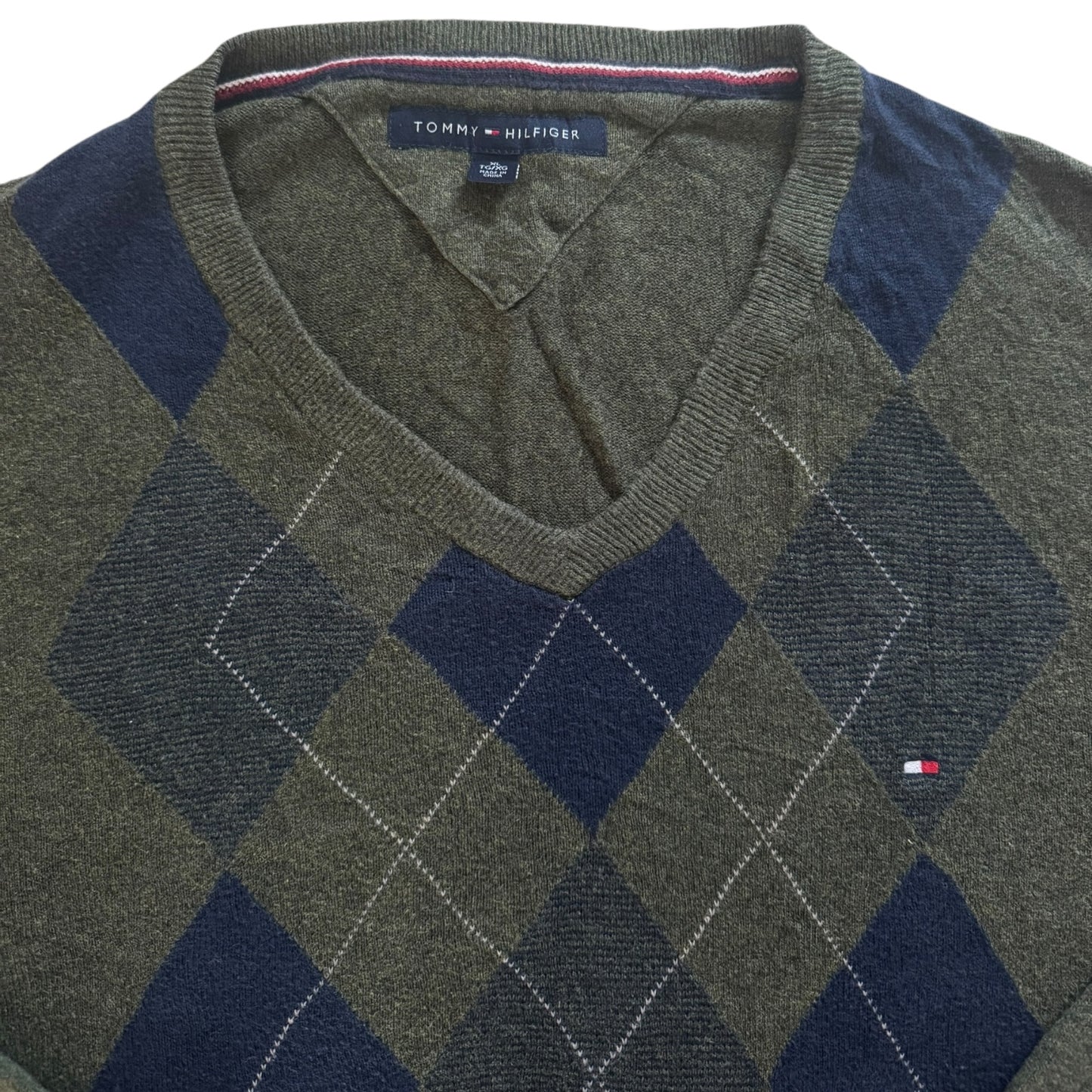 Extra Large Tommy Hilfiger Green Knitted Jumper