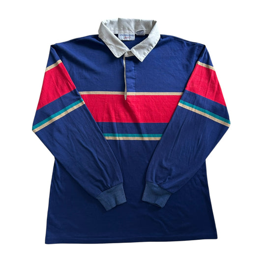 Large Southbridge Sport Blue Rugby Shirt