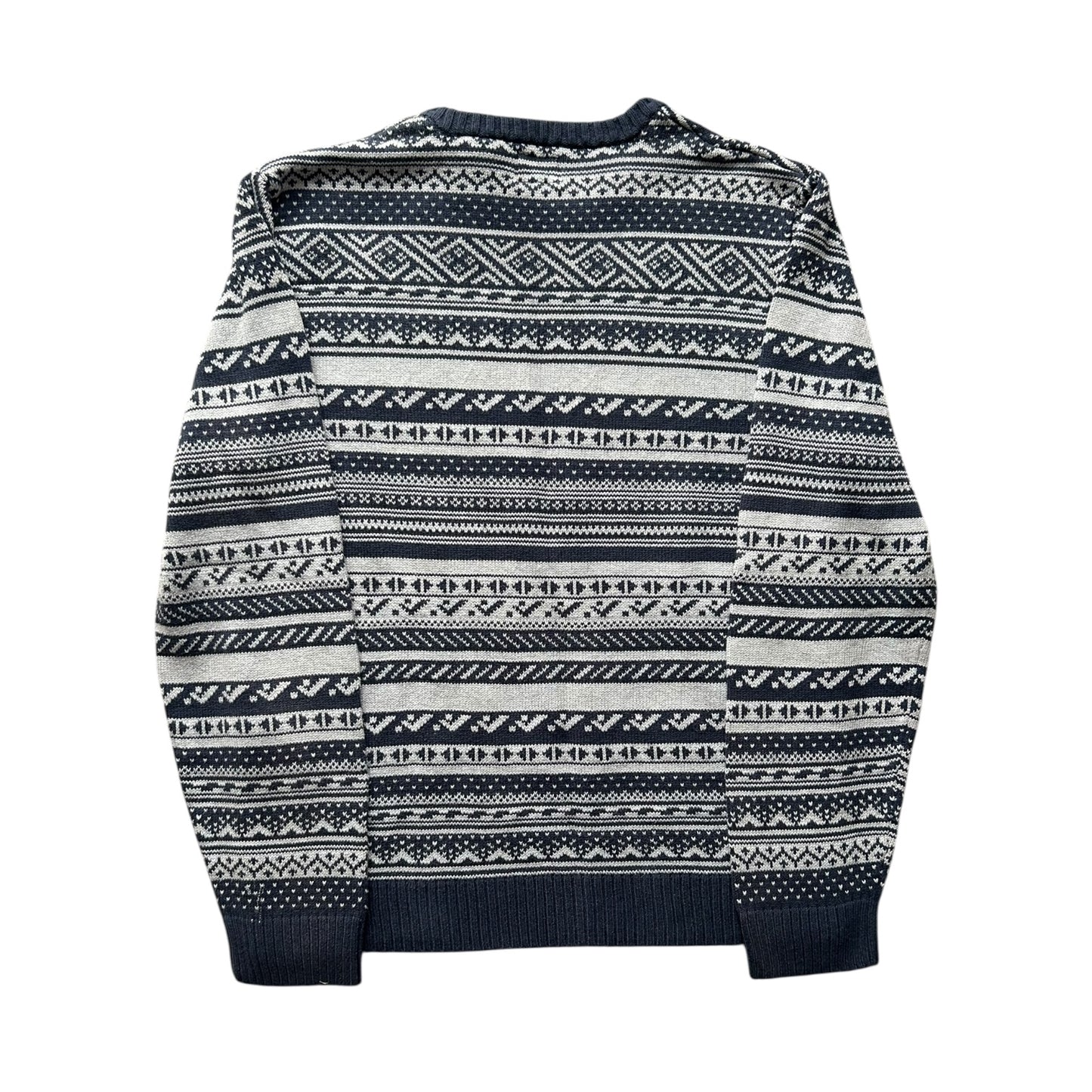 Large Levi's White and Navy Knitted Jumper