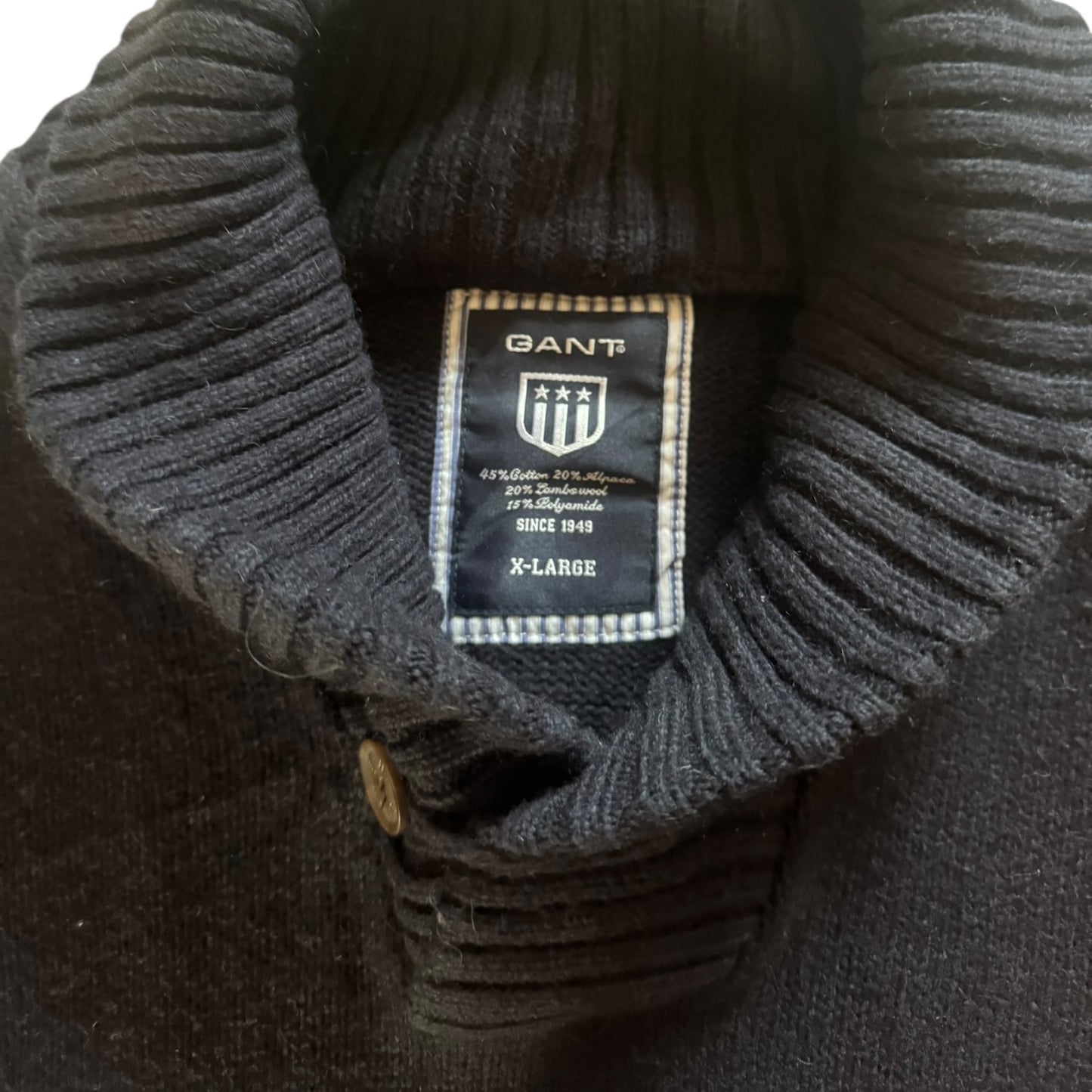 Extra Large Gant Navy Thick Knitted Jumper