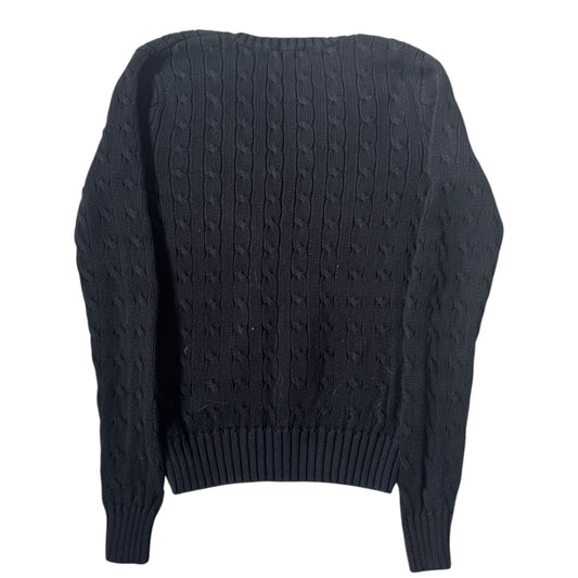 Women’s Medium Ralph Lauren Black Cable Knit Jumper
