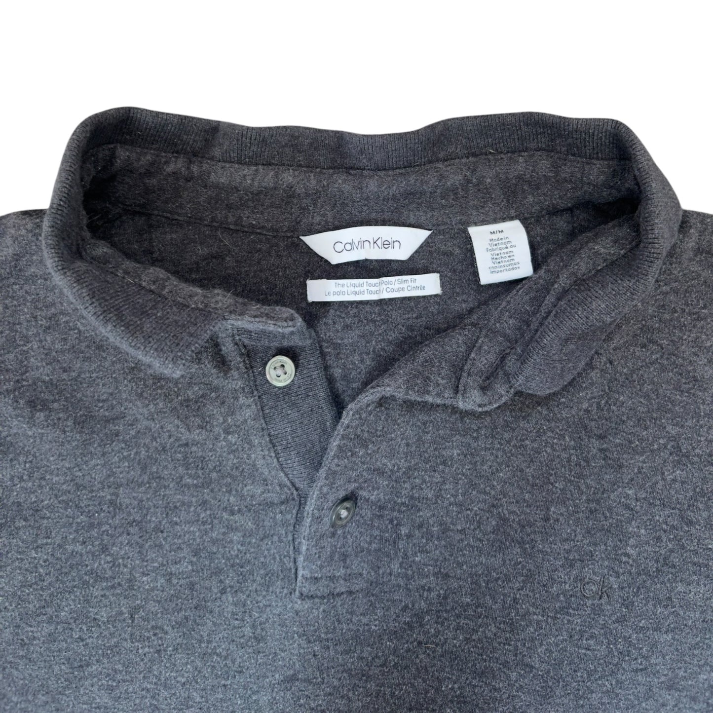 Medium Calvin Klein Grey Polo Shirt