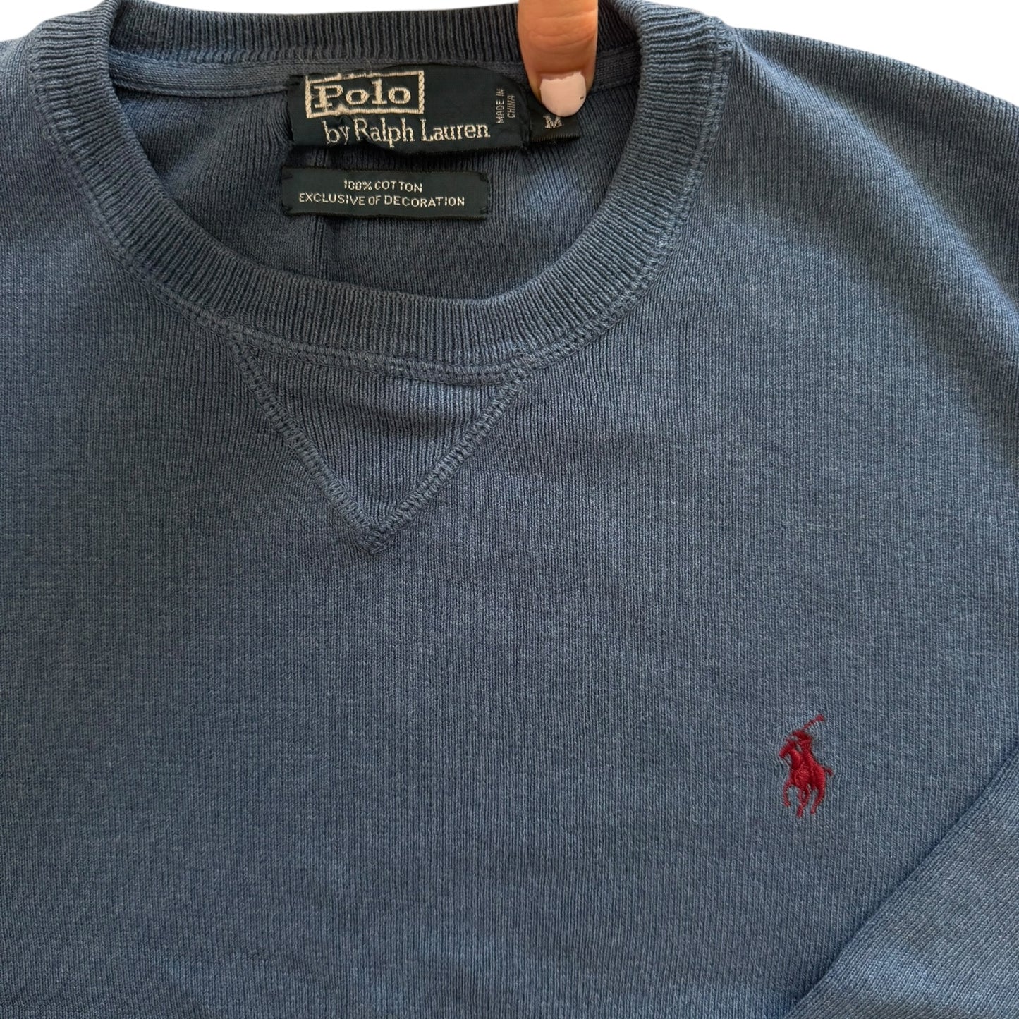 Medium Ralph Lauren Blue Knitted Jumper