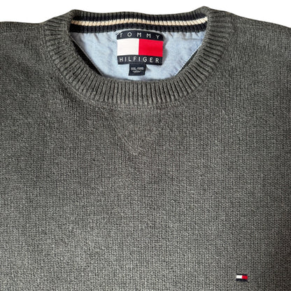 XXL Tommy Hilfiger Grey Thick Knitted Jumper