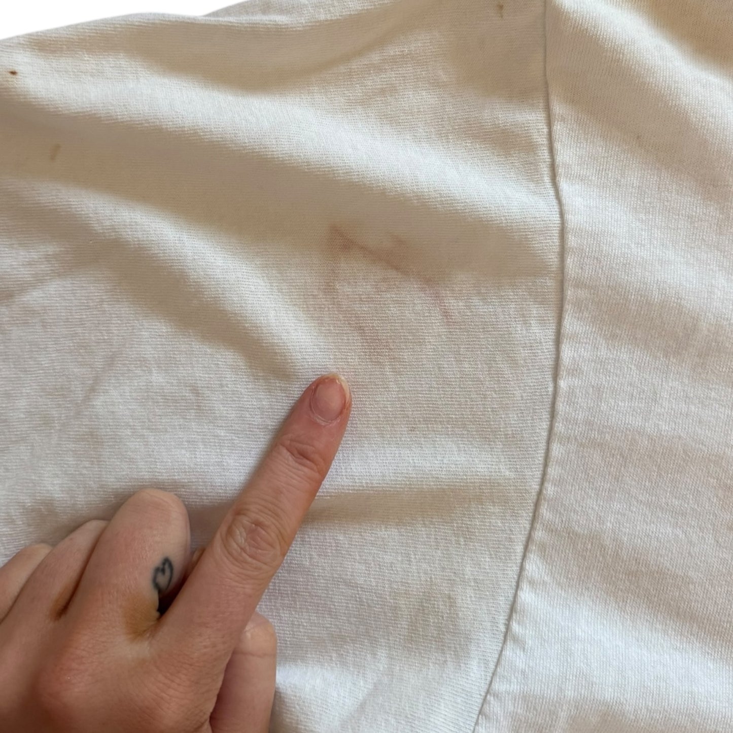 Medium Reebok White Graphic T-Shirt