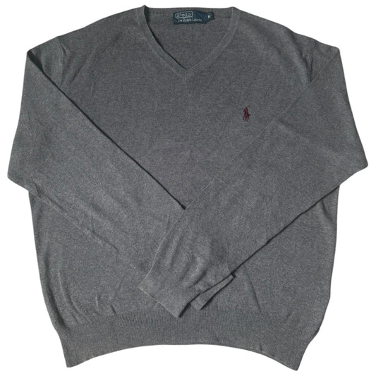 Medium Ralph Lauren Grey Knitted Jumper