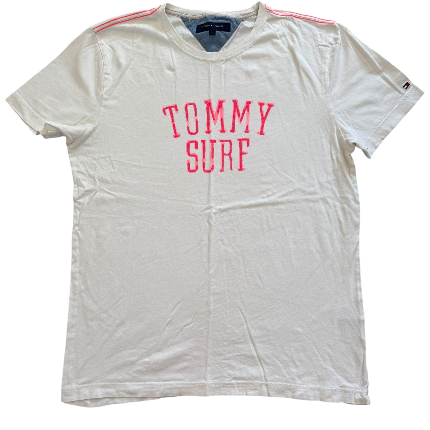 Large Tommy Hilfiger White Graphic T-Shirt