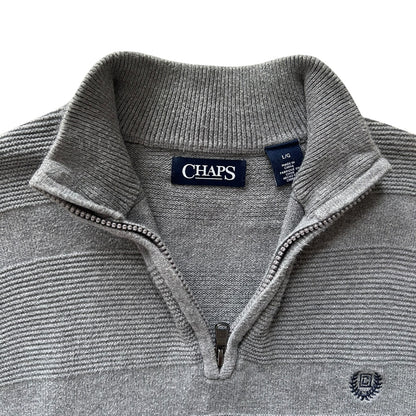 Large Chaps Grey 1/4 Zip