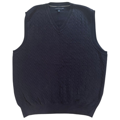 Large Tommy Hilfiger Navy Knitted Sweater Vest