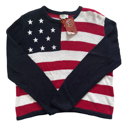 Medium Christopher & Banks Knitted Flag Jumper