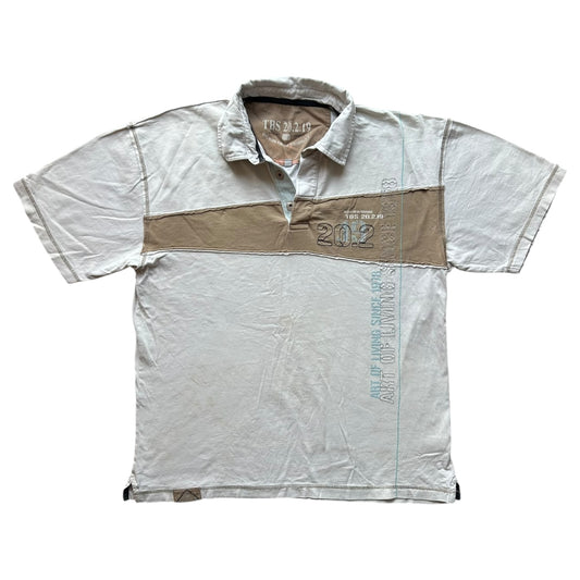 Large TBS White Polo Shirt