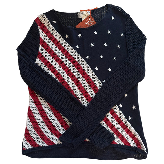 Women’s Extra Large Norton Studio Navy Knitted USA Flag Jumper