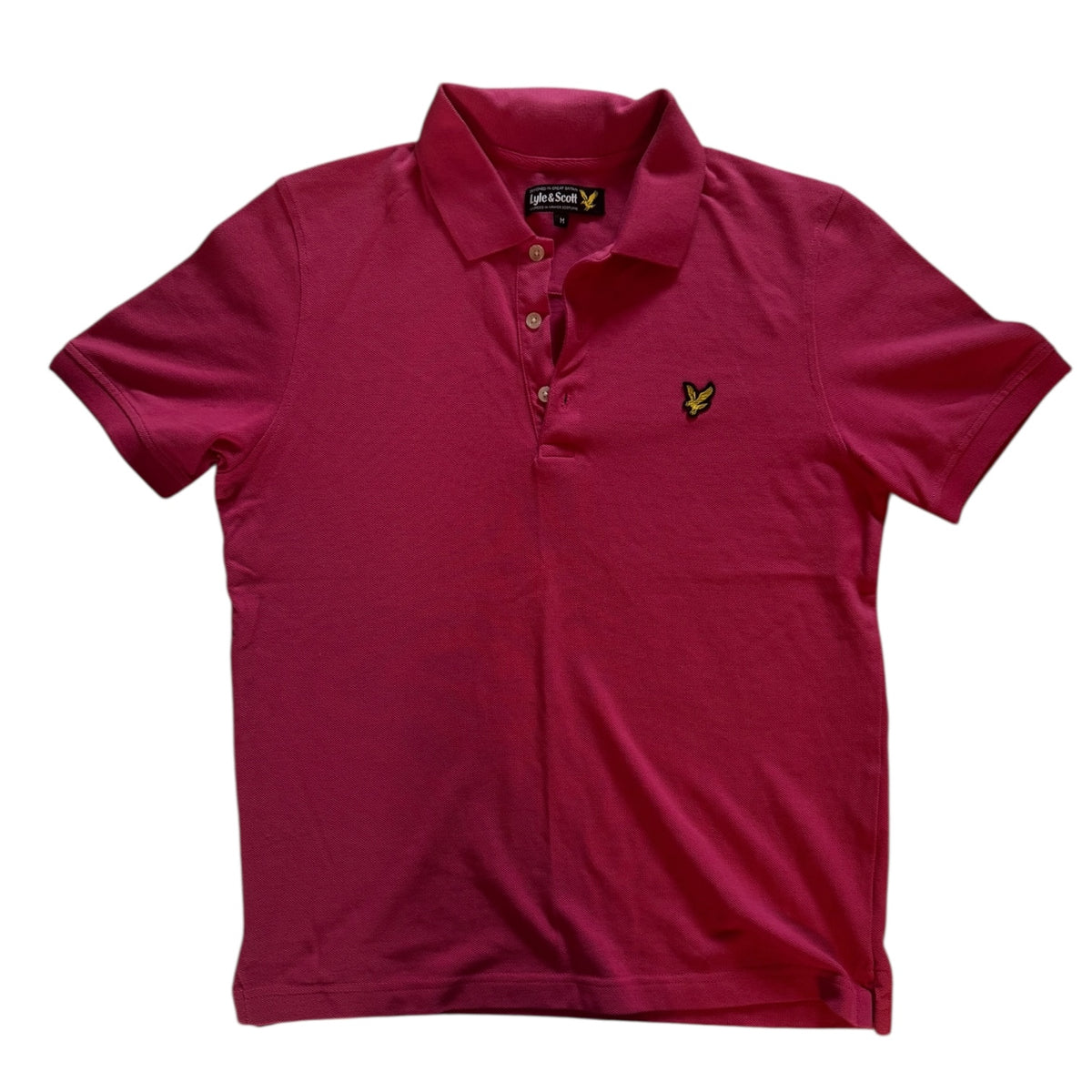 Medium Lyle & Scott Pink Polo Shirt