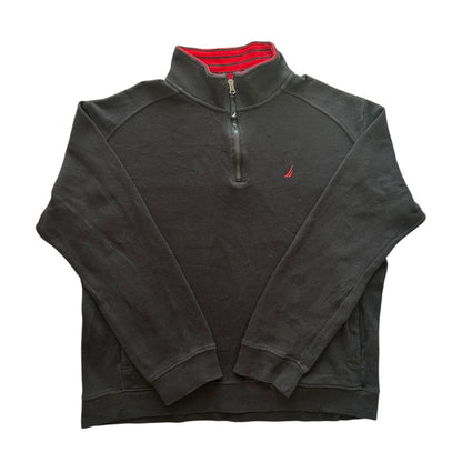 Large Nautica Black 1/4 Zip