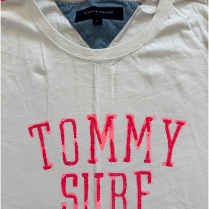 Large Tommy Hilfiger White Graphic T-Shirt