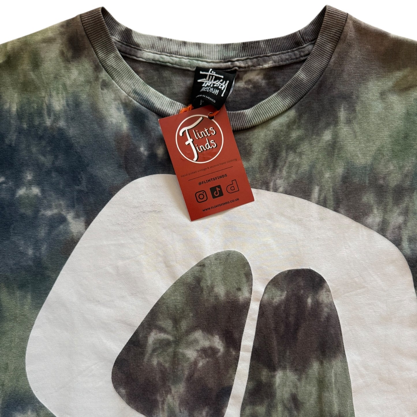Medium Stussy 2000s Skull Camo Graphic T-Shirt